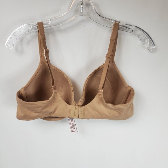 Victoria's Secret Beige Laced Edge Womens Wired Adjustable Back Bra Sz 36C - Picture 4 of 10